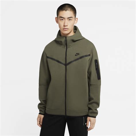 nike tech green hoodie.